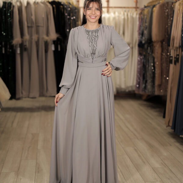 Selena Dress - Grau