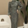Grün-Pailletten-Kleid