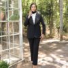Blazer-Hose Set in Schwarz-West