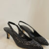 Schwarz Diamant Eleganz Pumps – Luxus-Schuhe