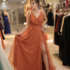 Dream Orange Dress – Elegantes Abendkleid