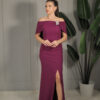 Saren Dress – Pflaumenfarbe
